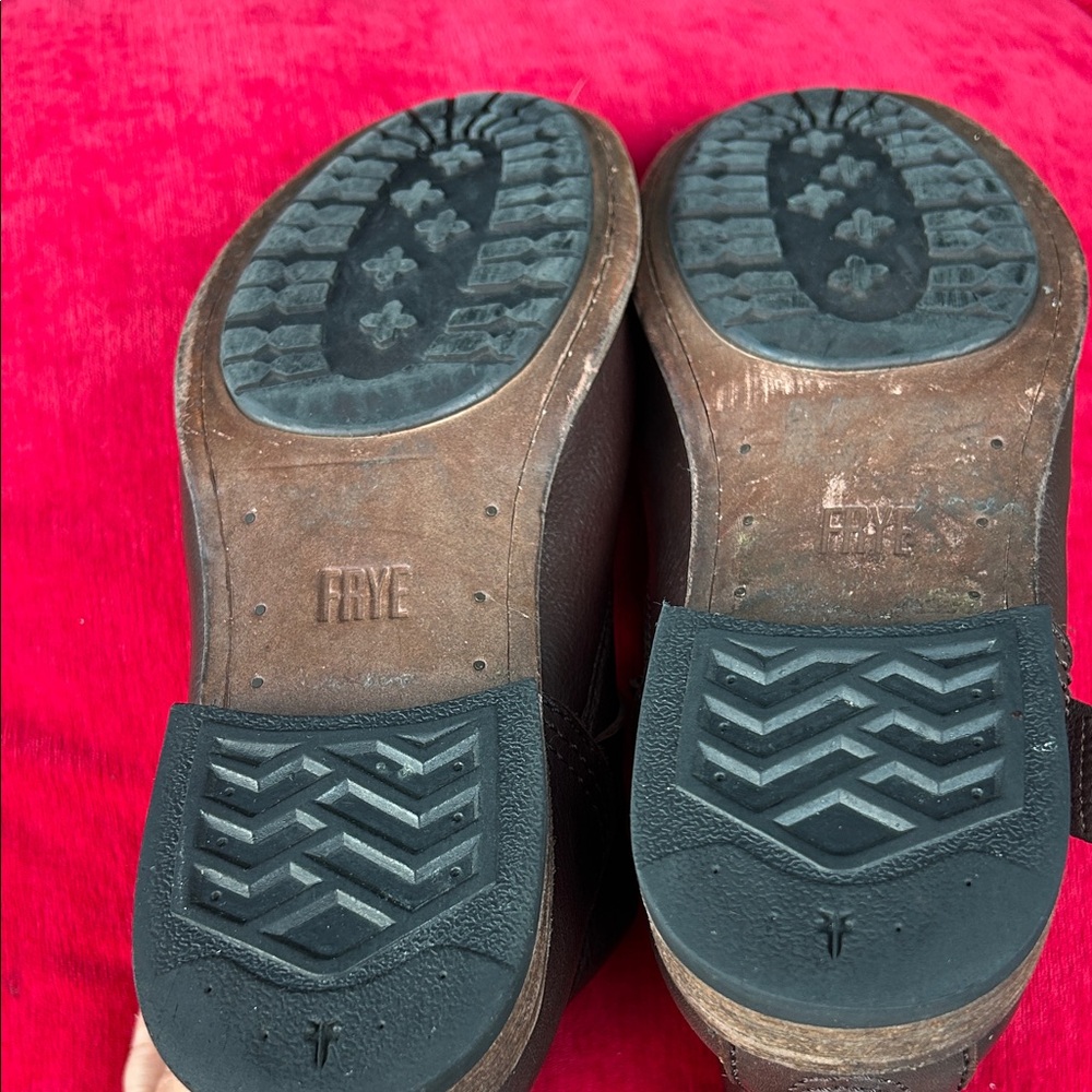 Frye Brown Leather Women's Winter Boots - Picture 9 of 9